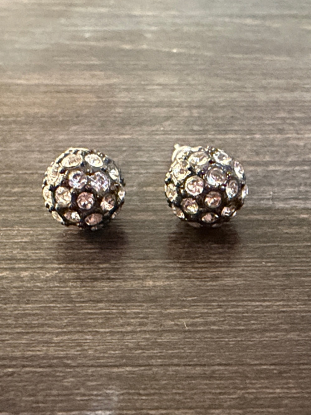 Pavé Crystal Ball Stud Earrings